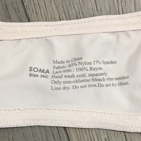 SOLD Soma Unlined Underwire Bra - Picture 3 of 3